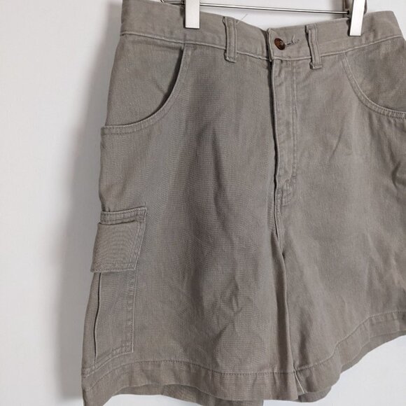 Vintage high rise unisex cotton cargo shorts size 27 " - Picture 3 of 6